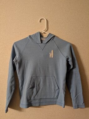 johnnie-O Light Blue Kids Hoodie with Embroidered Logo